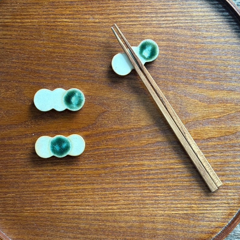 幾何筷架_匙置 - 筷子/筷架 - 陶 白色