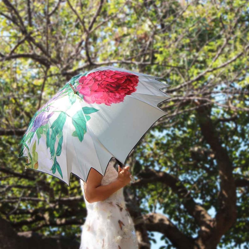 Umbrella-Peonies - Umbrellas & Rain Gear - Polyester 