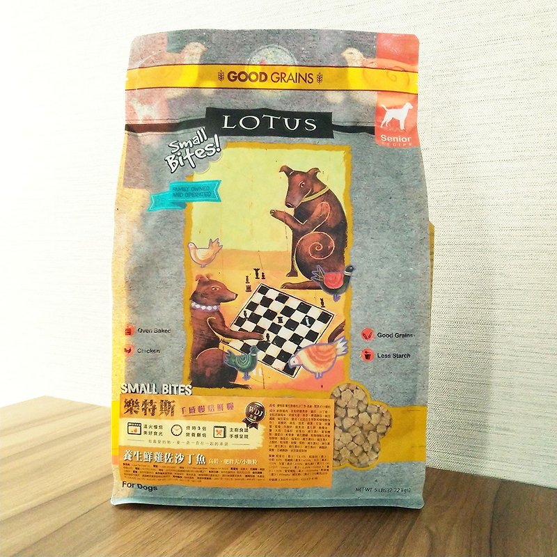 [Dog staple food] Lotus healthy fresh chicken with sardines for old dogs/weight loss dogs 5 pounds dog food - อาหารแห้งและอาหารกระป๋อง - อาหารสด 