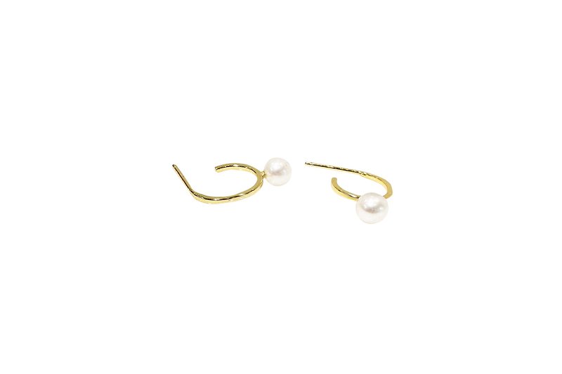HOOK PEARL EARRINGS ( SILVER/ 18K GOLD/ ROSE GOLD ) | PEARL COLLECTION