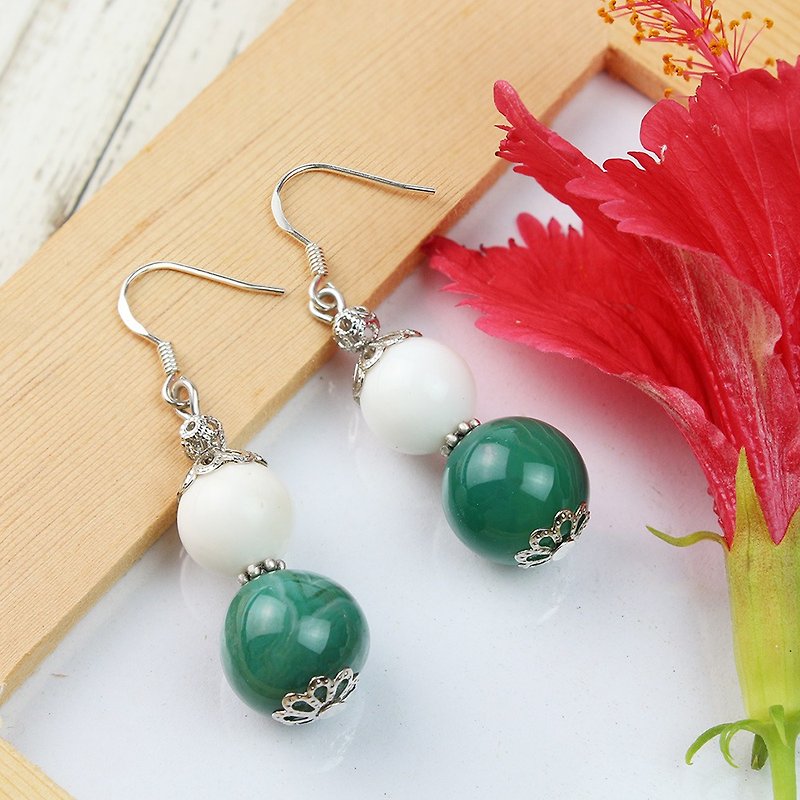 Designer Classic Earrings | Stunning Collection | Green Lake - Earrings & Clip-ons - Jade Green