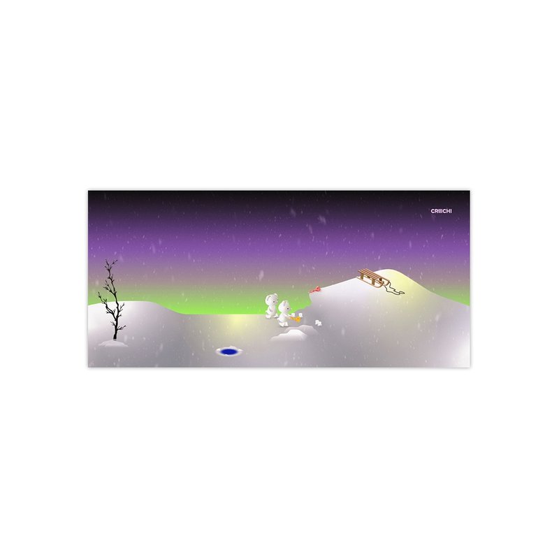 CRIIICHI古治 極光之旅 全景明信片 - 卡片/明信片 - 紙 多色