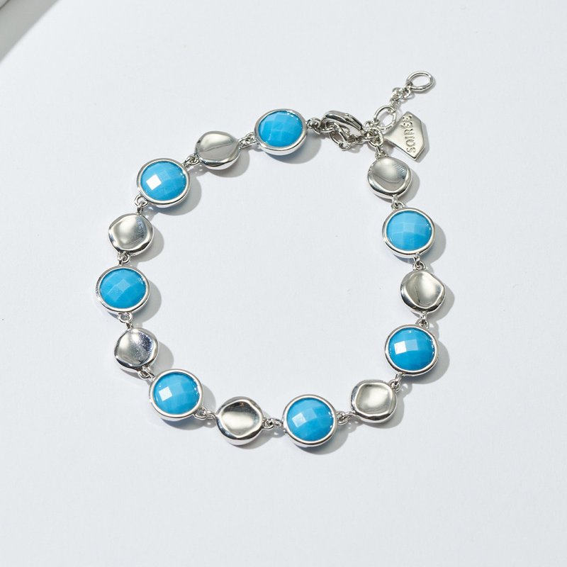 Translucent Star Blue Bracelet - Bracelets - Copper & Brass Blue