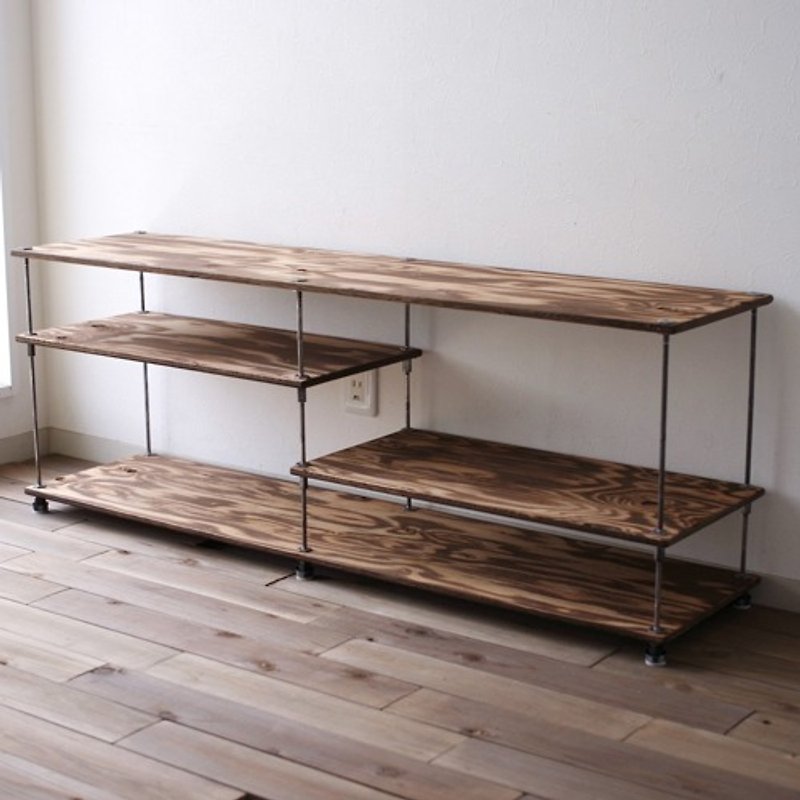 wood iron shelf 440*1200*300 - 其他家具 - 木頭 咖啡色