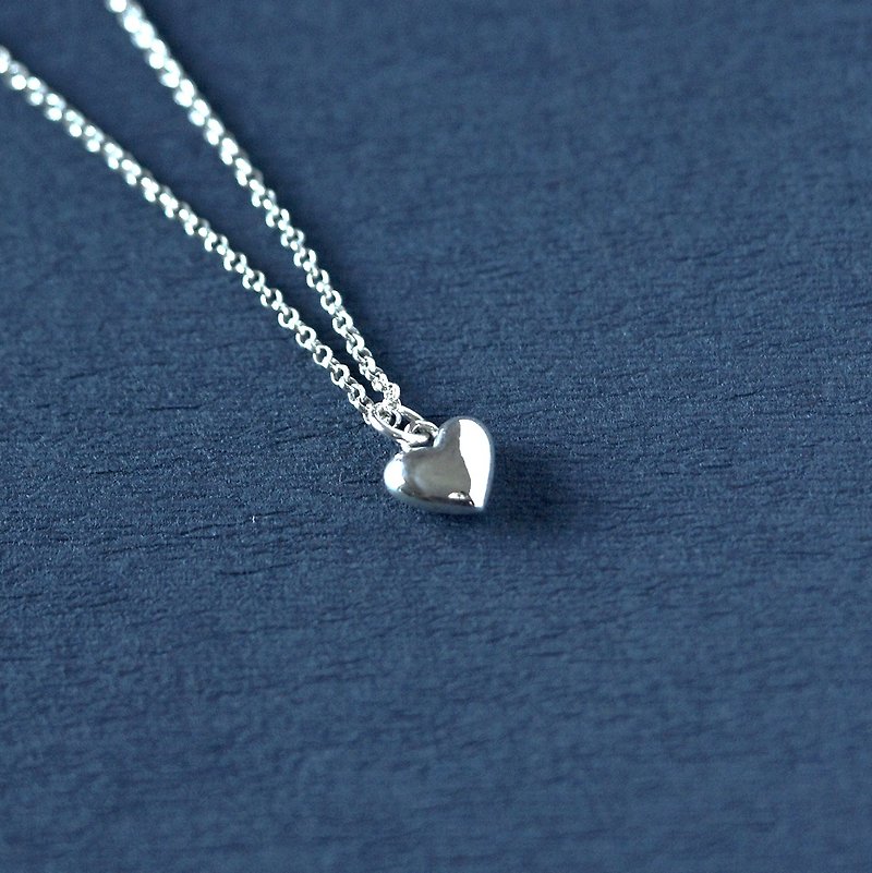 Sterling Silver Love Necklace-Necklace-Solid Good Texture