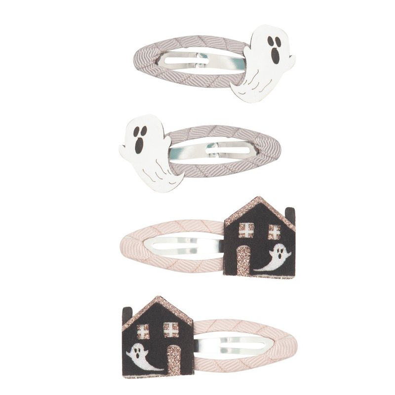 英國Mimi & Lula AW23_變裝派對-魔幻鬼屋滴答夾4入 - 嬰兒手鍊/飾品 - 聚酯纖維 
