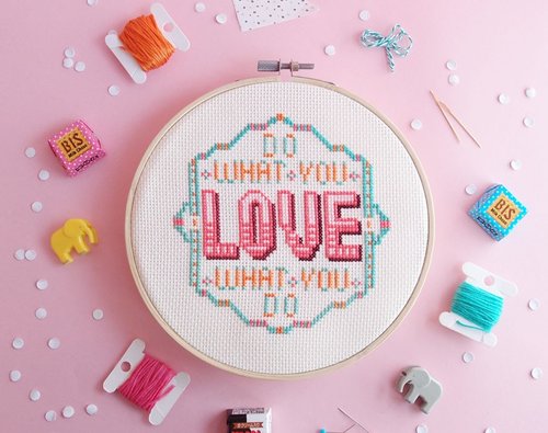 十字绣材料包 - do what you love what you do