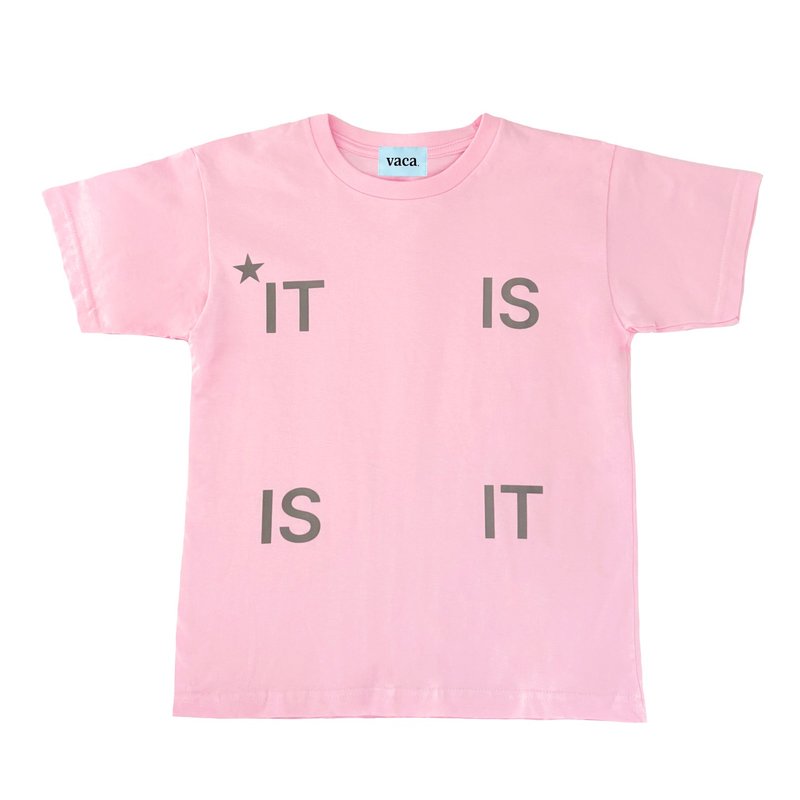 IT IS CROP T_SHIRT (PINK) - 女 T 恤 - 棉．麻 粉紅色