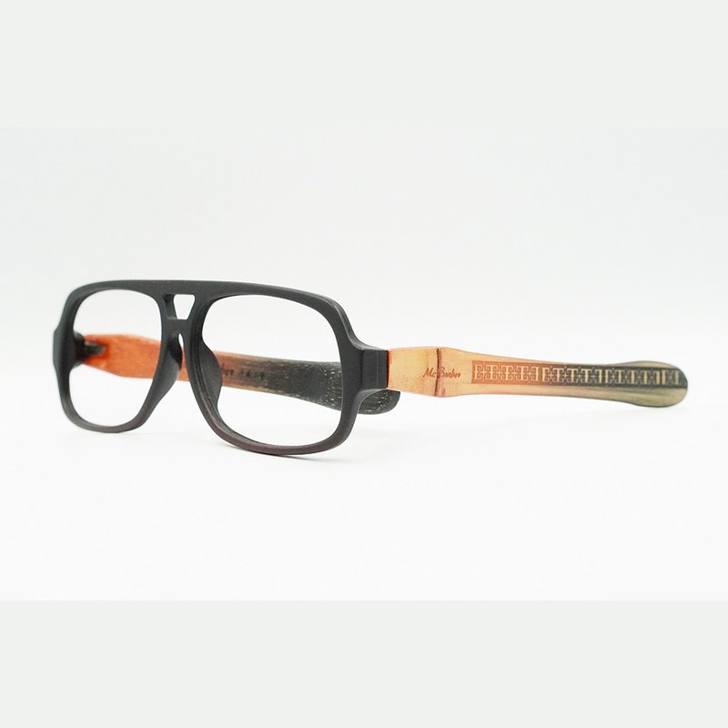 Oversized head king-oversized king window grilles-W01 king size Mr.Banboo Taiwan handmade glasses - Glasses & Frames - Bamboo 