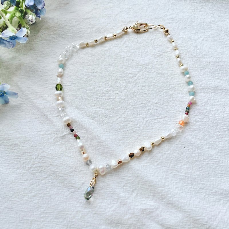 Heavenly Light Necklace - Necklaces - Semi-Precious Stones Multicolor