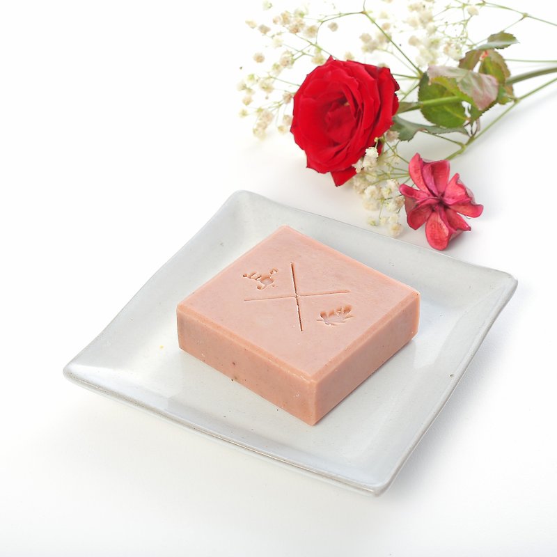 Rose Moisturizing Soap - Natural Cold Moisturizing Neutral and Dry Skin Balance - Body Wash - Plants & Flowers Red