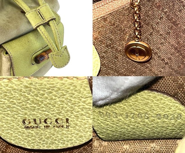本物 GUCCI グッチ バンブー リュック バックパック スエード