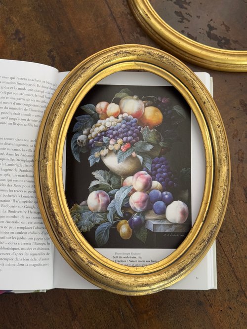 ANTIQUE＊/アンティーク＊　　☆絵画★　楕円形フレーム 木製ベースのアンティーク楕円形額縁、絵画木製フレーム、金色の楕円形