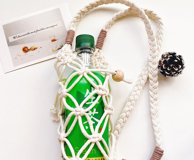 Macrame Water Bottle Bag Rope Drink Holder Eco Friendly -  Canada