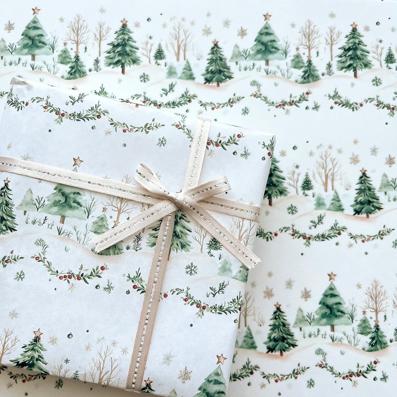 クリスマス ツリー デザインペーパー - 禮物盒/包裝盒 - 紙 