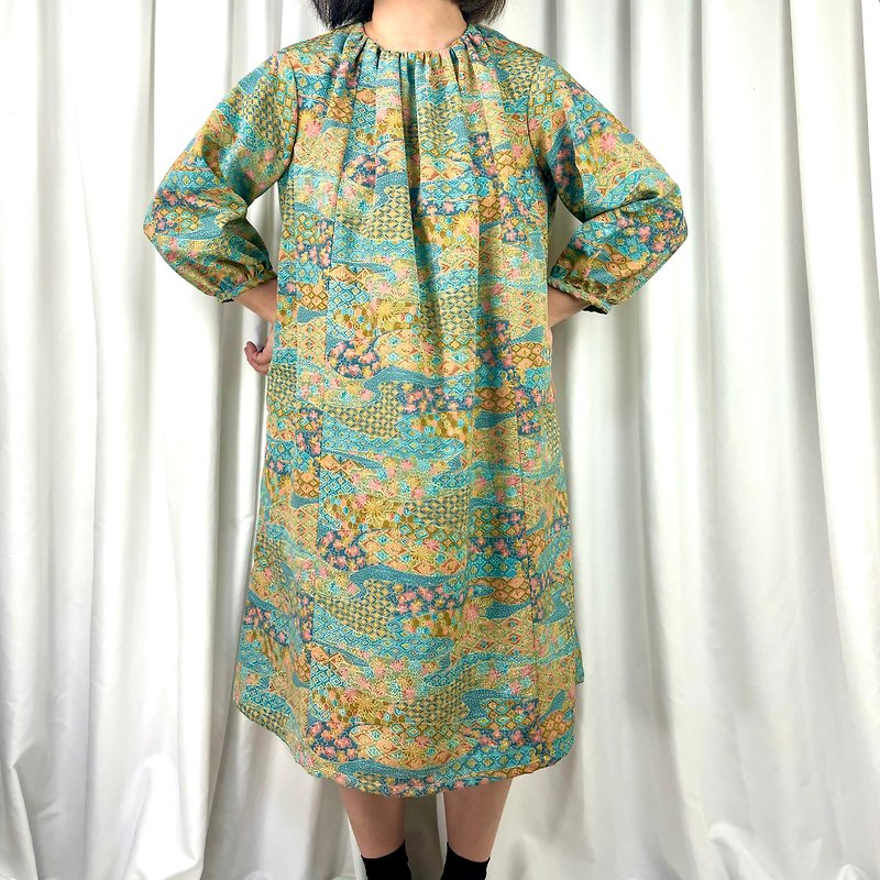 kimono dress - ชุดเดรส - ผ้าไหม 