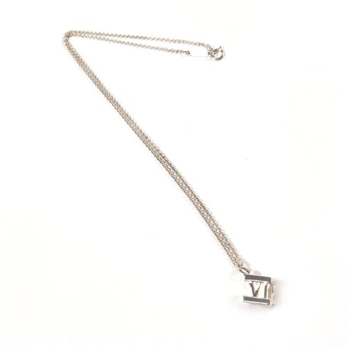 【美品】ティファニー　アトラスキューブネックレスシルバー925 TIFFANY&Co. ティファニー ネックレス アトラス キューブ