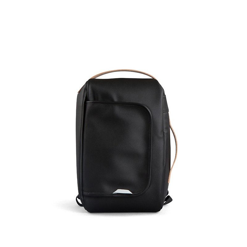RAWROW| Space Series - 13-inch three-use backpack (shoulder / back / portable) - Black RBP207 - กระเป๋าเป้สะพายหลัง - วัสดุอื่นๆ สีดำ
