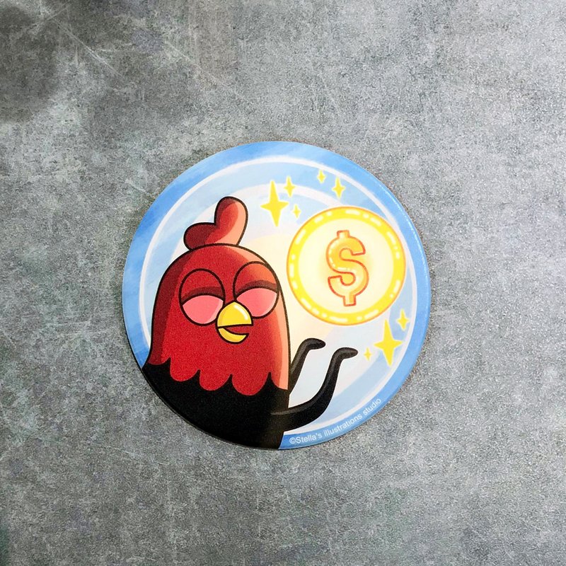 Funny Three Chickens 放3雞 | 陶瓷吸水杯墊 - 錢來款 - 杯墊 - 其他材質 