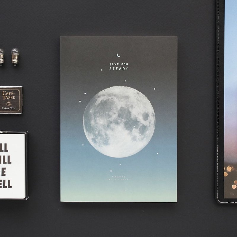 Livework Moon Moonfly Calendar V2 (Four Months Log) - Full Moon, LWK51295 - Notebooks & Journals - Paper Black