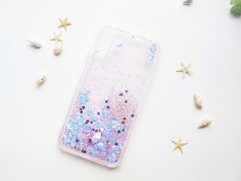 Rosy Garden purple snow flakes water inside iPhone case - Phone Cases - Other Materials Purple