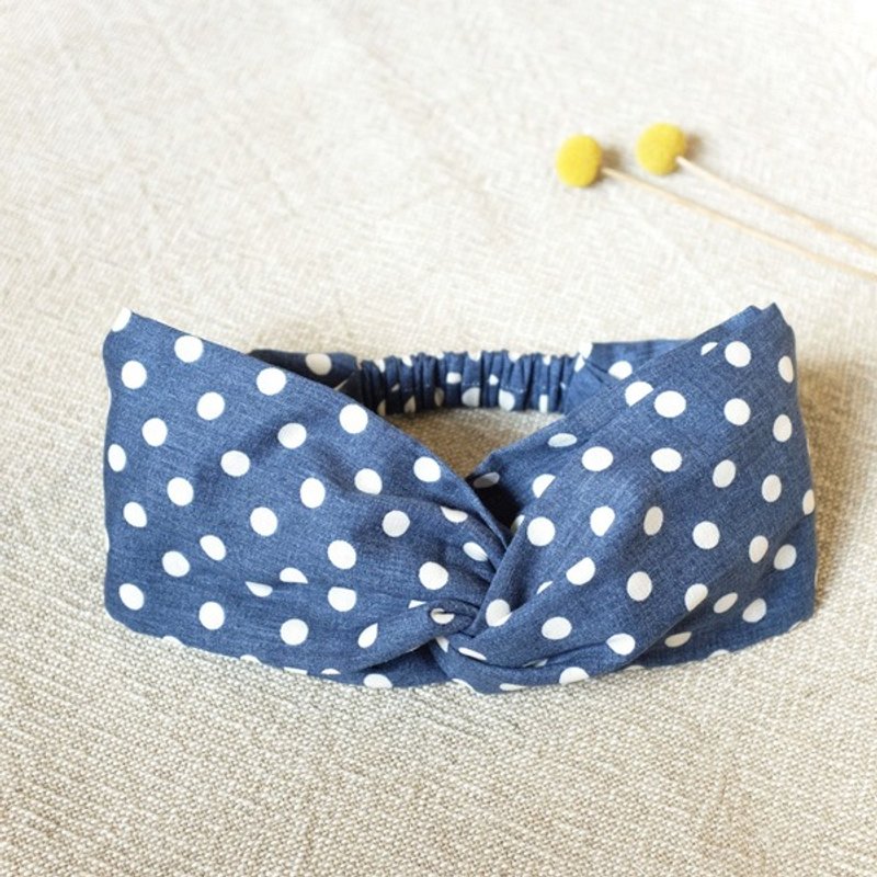 Natural wind wide ribbon. Blue Shuiyu - Hair Accessories - Paper Blue