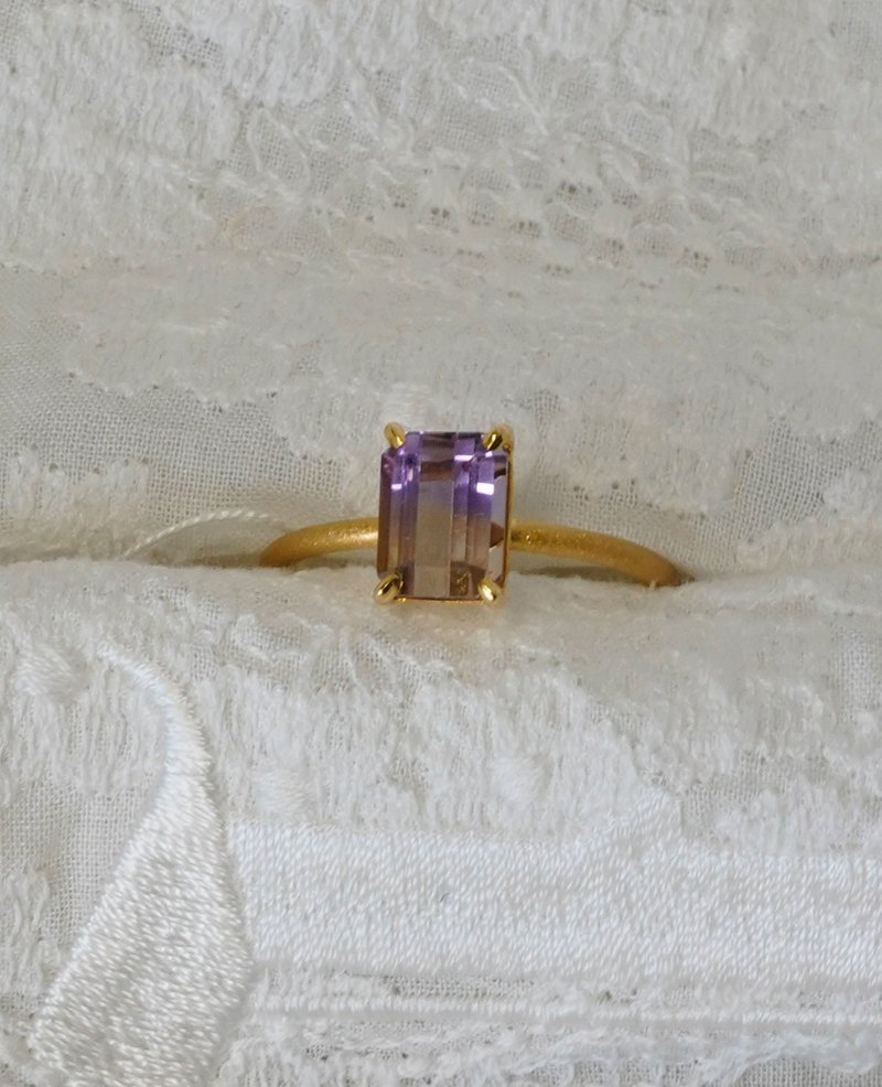 SV Ametrine ring - 戒指 - 其他金屬 紫色