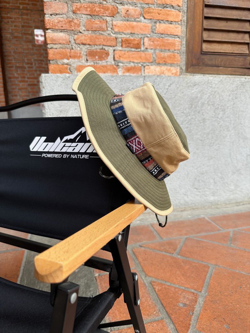 Outdoor bucket hat with string (Unisex) - Free Shipping!!! - 帽子 - 棉．麻 多色