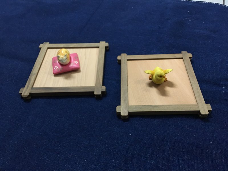 台灣檜木杯墊 - 杯墊 - 木頭 