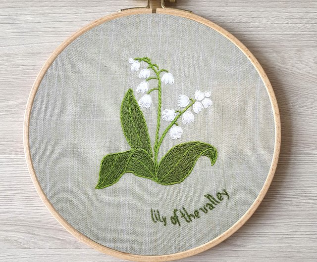 デジタル】刺繡 蝴蝶 スズラン手刺繍 DIY、花柄 pdf - ショップ