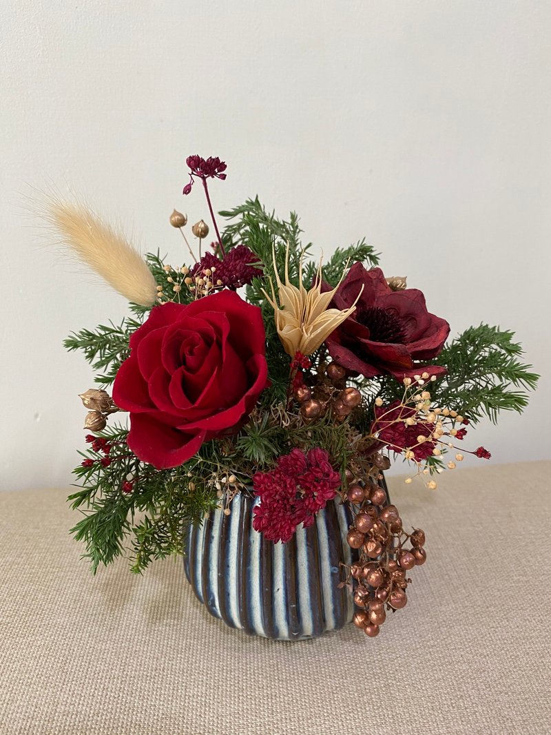 花禮.生日禮物.結婚賀禮.畢業禮.居家擺飾.開幕賀禮.升遷賀禮 - 乾燥花/永生花 - 植物．花 紅色