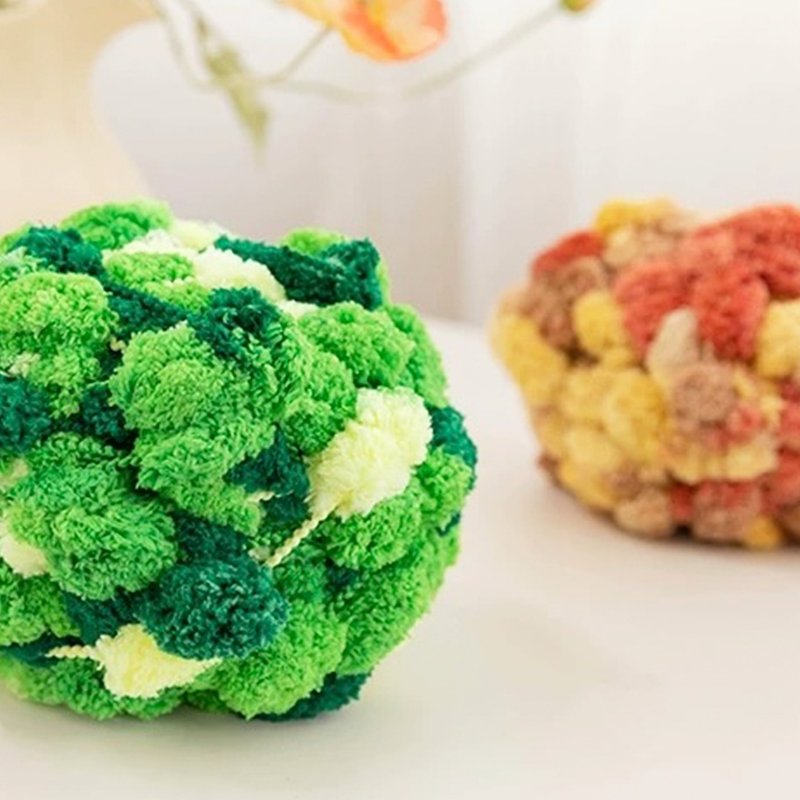 毛球紗線每團100克蓬鬆的毛球紗線毛球紗線用於嬰兒毛毯等 - 編織/刺繡/羊毛氈/縫紉 - 聚酯纖維 多色