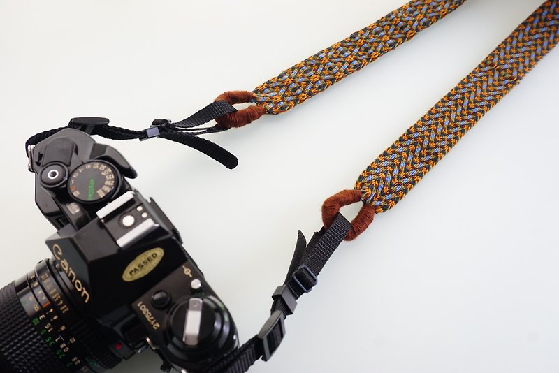 Camera Strap Double Wide Hole Hand Woven Webbing Strap