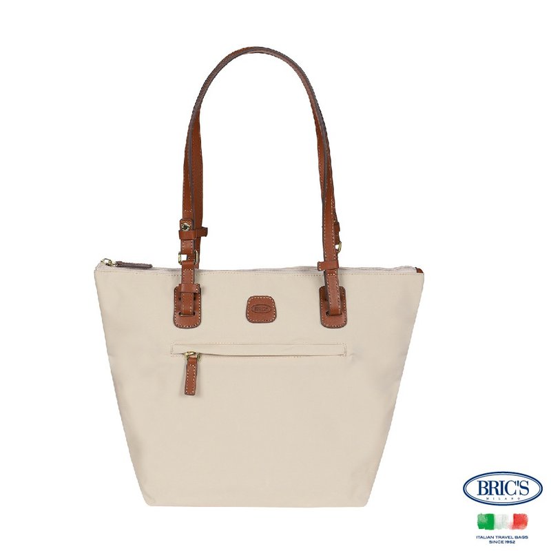 【BRIC' S】X-Bag 3合1 中尺寸 手提肩背袋(附小側背包包)-米白 - 行李箱/旅行袋 - 其他材質 白色