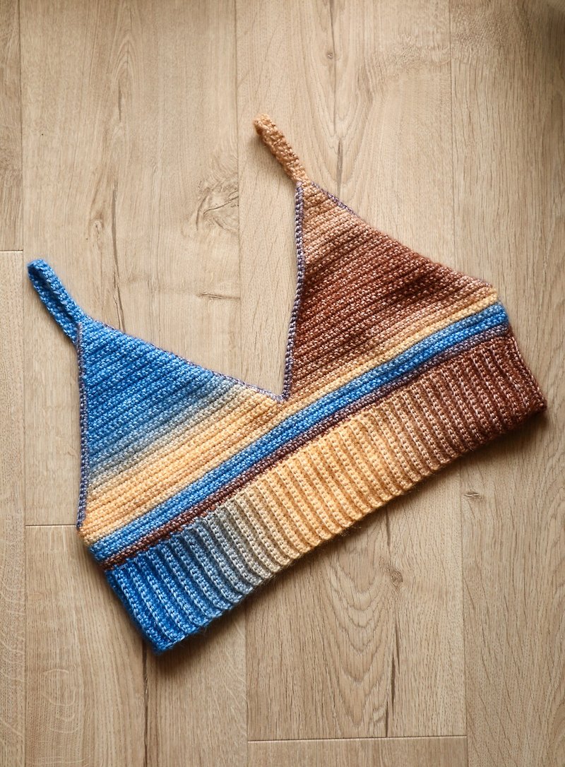 Crocheted gradient camisole - Women's Vests - Cotton & Hemp Blue