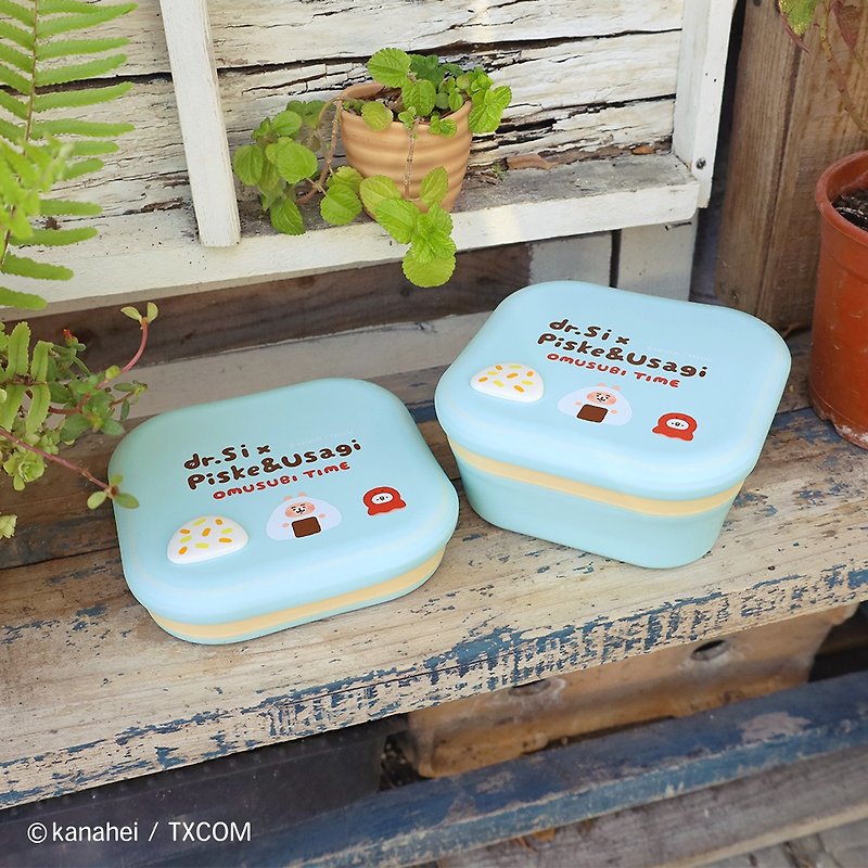 dr.Si x Kanahela's small animal becomes rice ball joint series full box - Lunch Boxes - Silicone Blue
