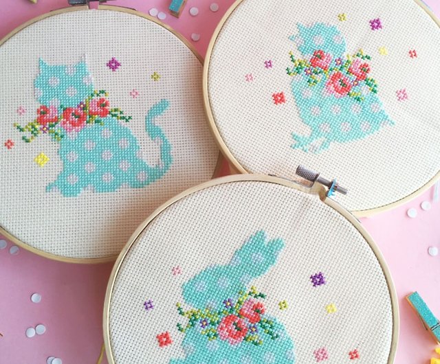 Knitten' Kitten Embroidery Kit