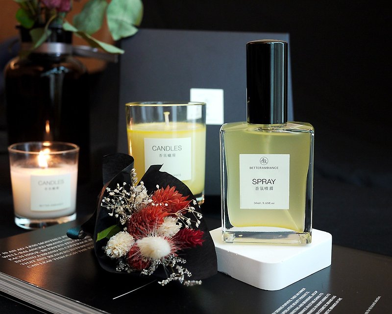 Festive heating gift box/two-piece set - Fragrances - Plants & Flowers Black