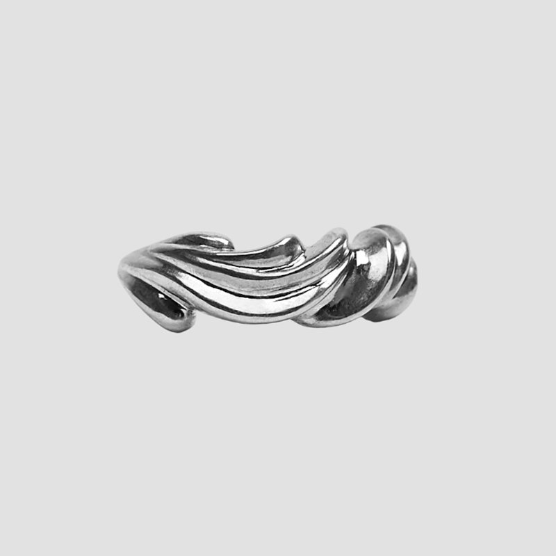 Crush Jewel Rococo Ring 925 Sterling Silver Handmade Jewellery - General Rings - Silver Silver