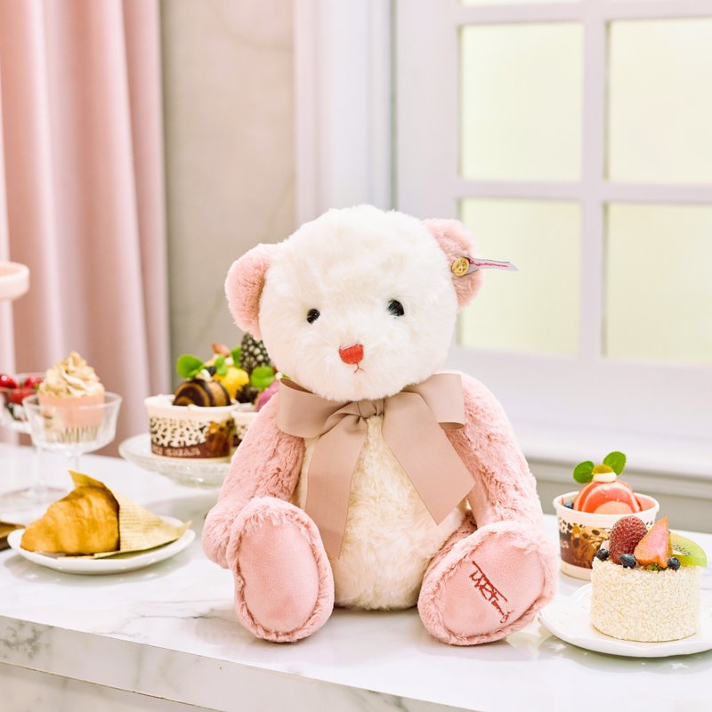Candy Bear 蜜桃英倫熊 30cm - 玩偶/公仔 - 聚酯纖維 粉紅色