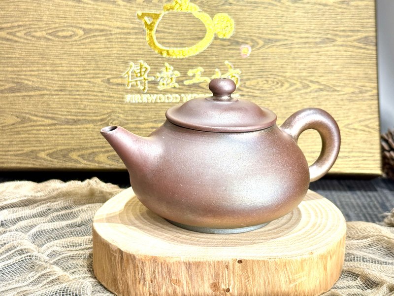 新春柴燒茶器禮盒優惠套組 - 茶壺/茶杯/茶具 - 陶 