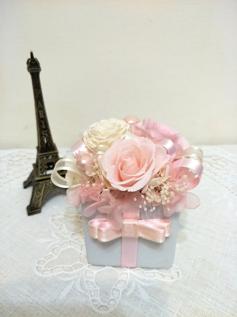l Heart-warming little flower gift-romantic pink l*heart*no withered flowers*star flowers*eternal flowers*gift - ตกแต่งต้นไม้ - พืช/ดอกไม้ สึชมพู