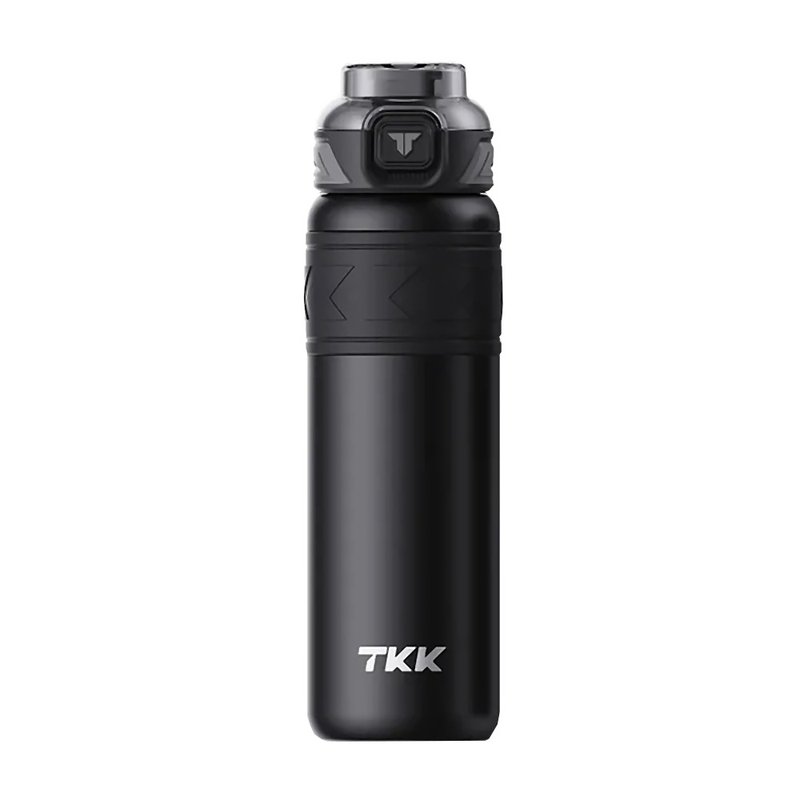 【TKK】邁越系列 316不鏽鋼 直飲+吸管 保溫運動水壺900ML-玄鐵黑 - 水瓶/水壺 - 不鏽鋼 黑色