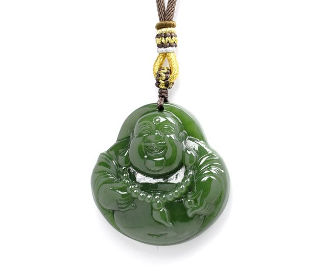 紫玉笑仏様ペンダントシャー太翠ペンダント
