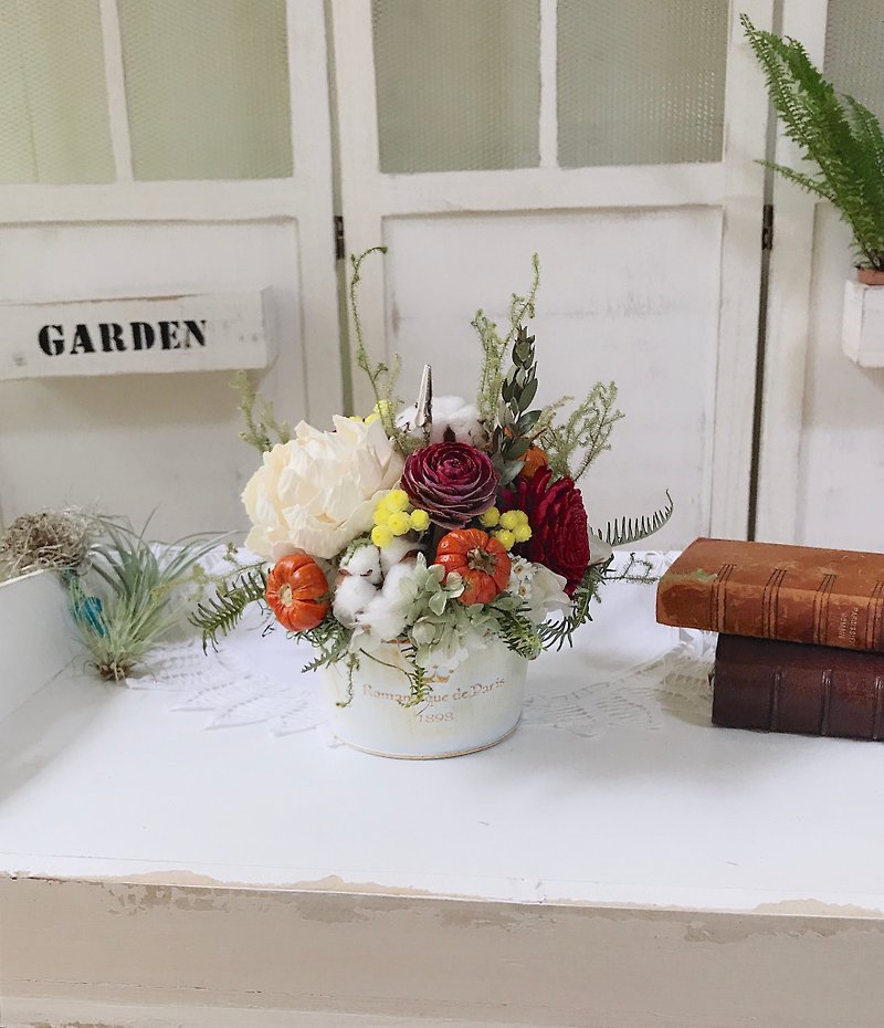 Alley Moer dry flower opening pot flower table flower ceremony - Dried Flowers & Bouquets - Plants & Flowers Red