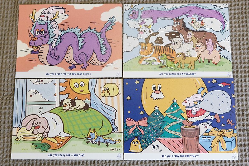 Ander postcard set - การ์ด/โปสการ์ด - กระดาษ หลากหลายสี