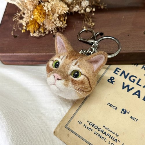 オーダーメイド】羊毛フェルト手作り リアルなペット 長毛 猫