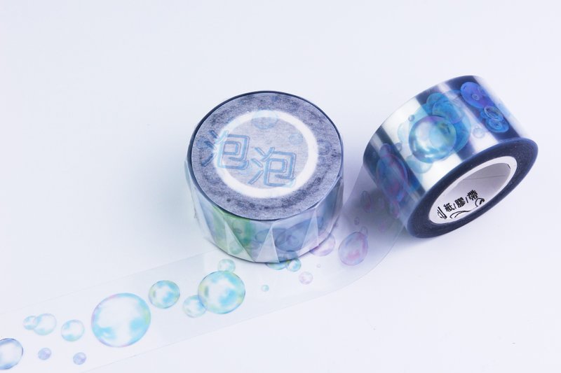 【Bubble】Glossy PET tape by ZJ 7M - Washi Tape - Plastic Transparent