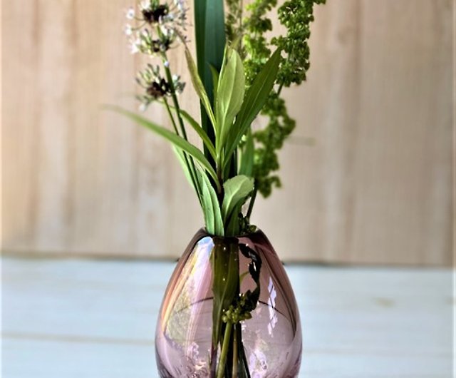 あわの花器 カラー ラッピング無料 ショップ がらす屋 花瓶 植木鉢 Pinkoi