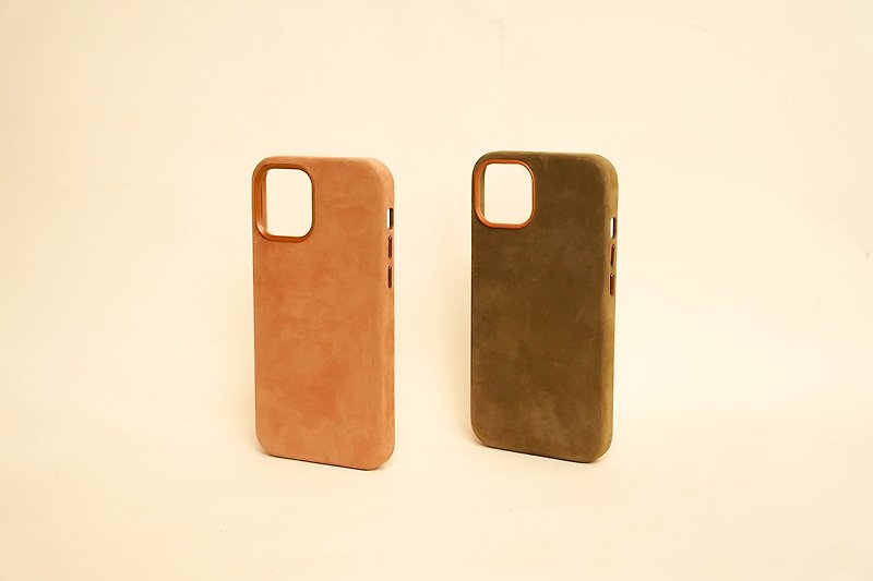 iPhone12 13 Series MagSafe All-Inclusive Leather Phone Case Free Laser Printing - เคส/ซองมือถือ - หนังแท้ หลากหลายสี